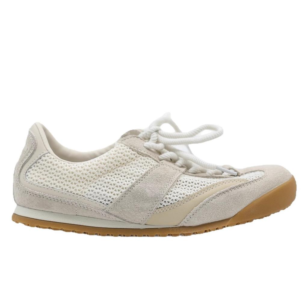 Beliebte atmungsaktive Mesh-Schuhe Damen 2025 Sommer neu Retro Flachboden Deutsche Trainingsschuhe vielseitige Sport- und Freizeit-Schuhe weiß