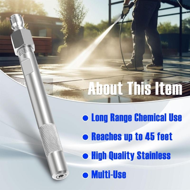 Stainless Steel Adjustable High Pressure Cleaning Sprayer Nozzle for Home and Professional Use Diverse Cleaning Scenario