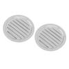 2 Stück runde, lamellenförmige Lüftungsabdeckung aus Edelstahl in Marinequalität, regendicht, für Boote und Yachten, 5 Zoll