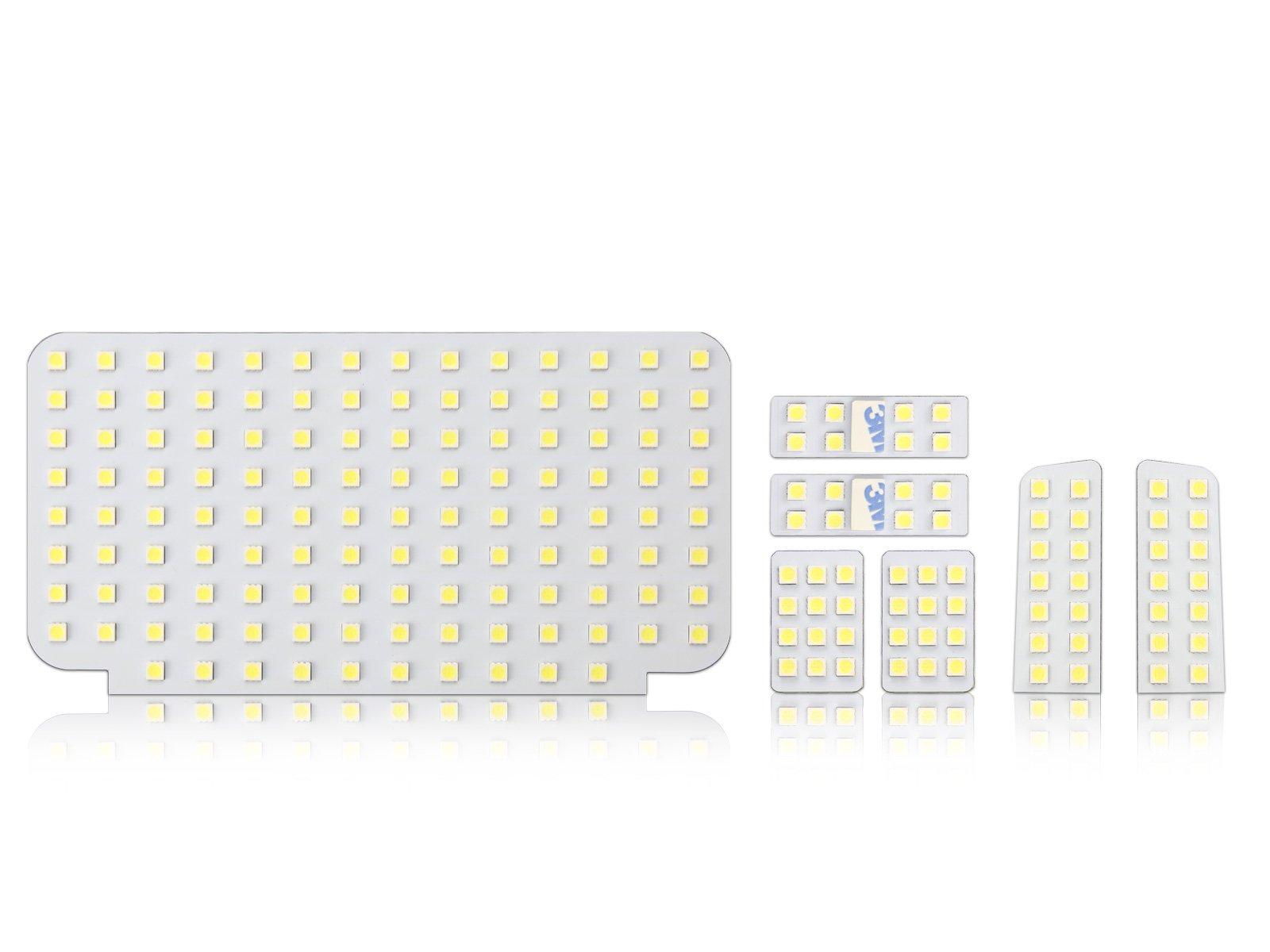 

Комплект светодиодных ламп салона Toyota 200 Series Super GL 3-го поколения специальной конструкции, белый, с лампой номерного знака, Hiace/RegiusAce 1-го, 2-го,