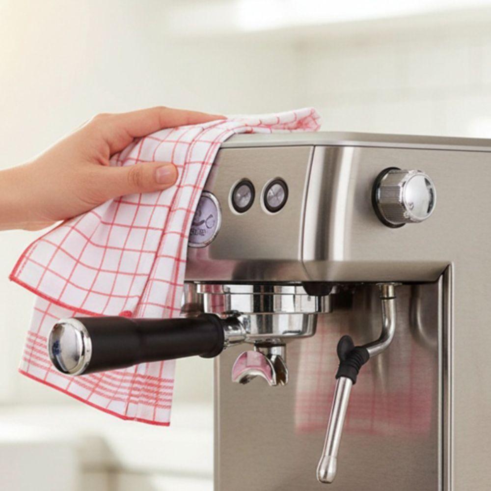 6 Pieces Absorbent Checkered Kitchen Towel Rectangular Washcloth Multi-functional Napkin Home