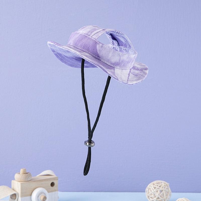 Dog Hat Dog Sun Hat Summer UV Protections Visors for Small Medium Large Dogs with Ear Hole Adjustable Chin Strap