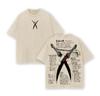 Demon Slayer Nezuko Kamado Blood Splatter Dual Print Vintage Washed Oversized Anime Streetwear Women And Men T-Shirt