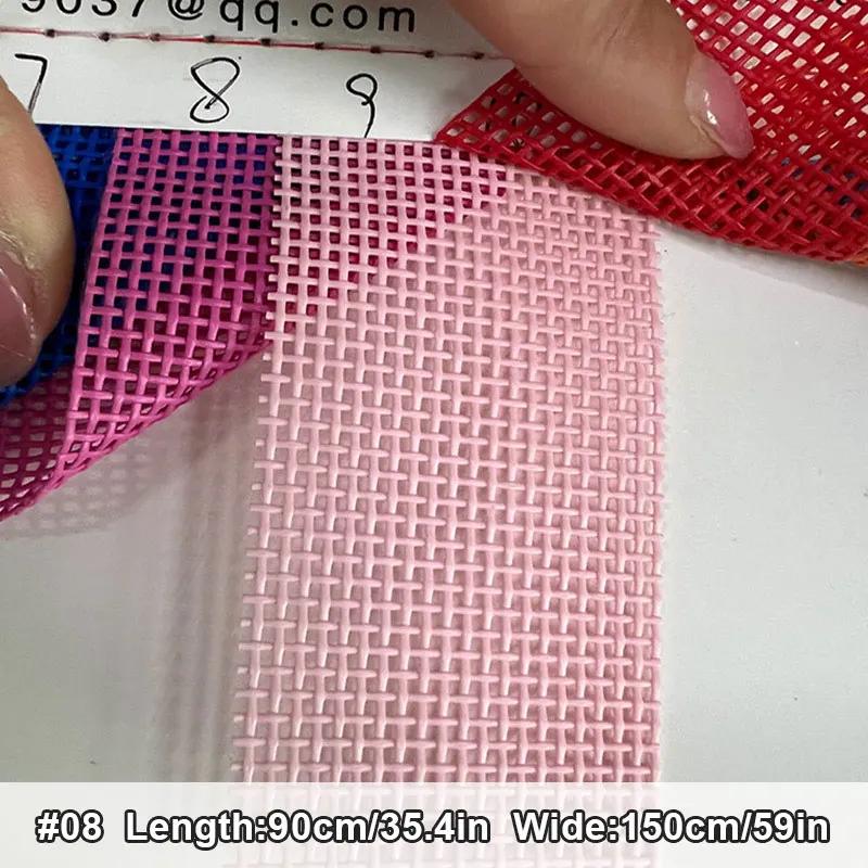 Siatka Teslin z powłoką do szyfrowania Krzesło Plażowe Składany Fotel Rozkładany Krzesło Huśtawka typu Łuk Łóżko dla Zwierząt Tkanina PVC Siatka Pleciona DIY 90x150cm