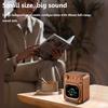 Mini Pocket Bluetooth Speaker Smart Touch Screen Soundbar Music Box Wireless MP3 Music Player Support TF Card Alarm Clock Album