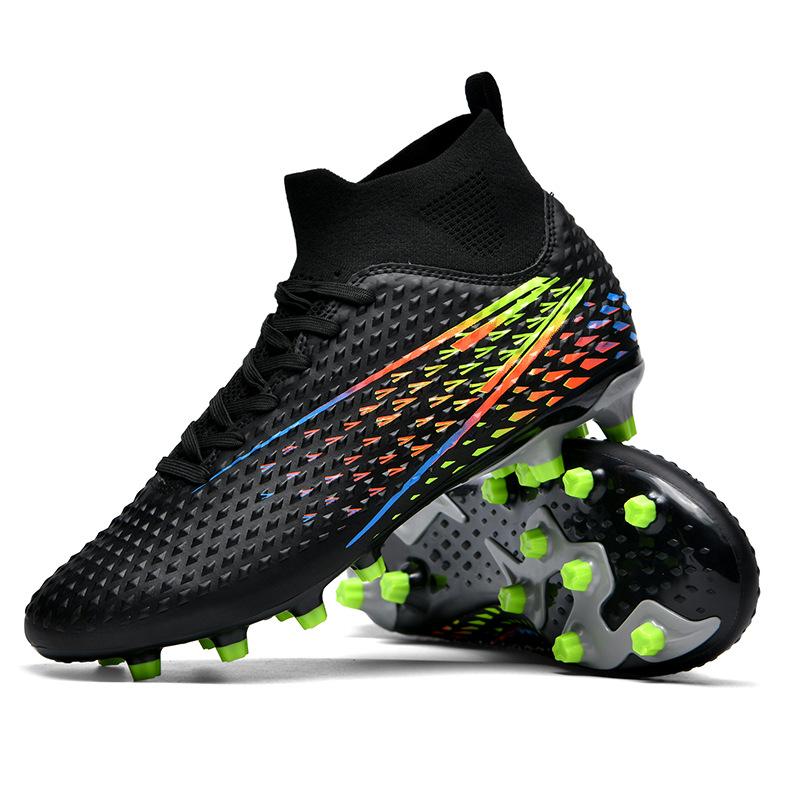 

Новые футбольные бутсы шипы AG мужчины и женщины дети в искусственный газон игра спортивные футбольные бутсы обувь 46