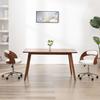 Dining Chair Swivel White Bentwood and Faux Leather