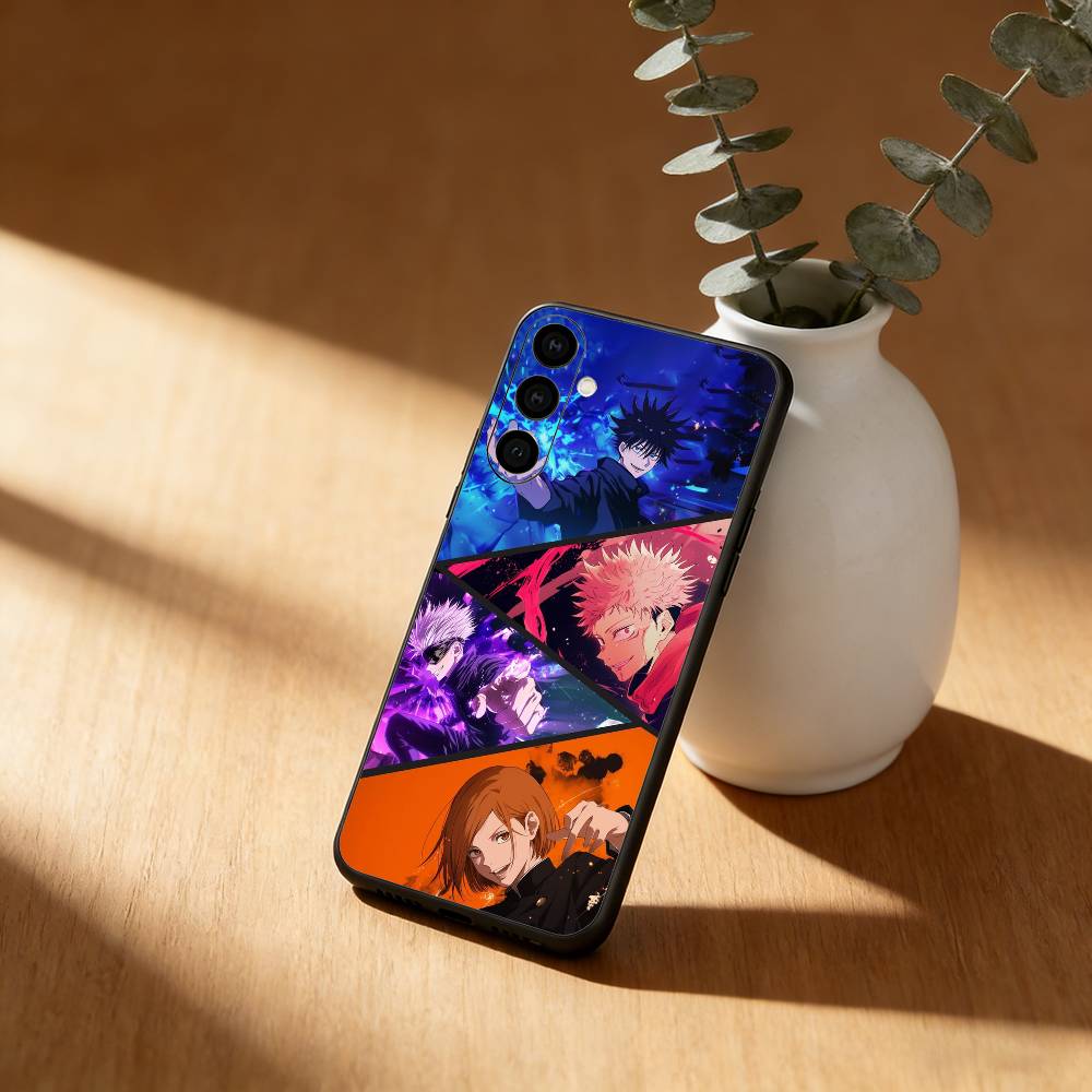 J-Jujutsu Anime KAISEN Phone Case For Samsung Galaxy A91,80,73,72 ,71,53,52,32 ,31,22,21s,20,Soft Black Case