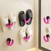 Suction Cup Wall Mounted Slipper Rack No Drilling Required Bathroom Wall Hanging Drain Hook Shoe Hanger Organizers Rack