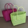 New Holiday Woven Beach Photo Bag - Handheld Hollowed-out Vegetable Basket Handbag