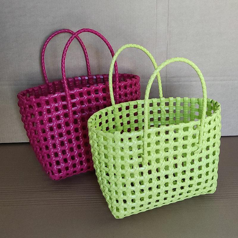 New Holiday Woven Beach Photo Bag - Handheld Hollowed-out Vegetable Basket Handbag