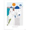 Tall Boy Prints Santorini Print