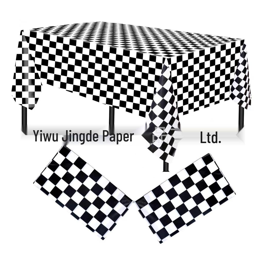 Children's Gingham Tablecloth & Placemat for Birthday, Party, and Graduation Decorations