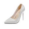 Large Size European and American Style Fine Heel High Heel Shallow Mouth Pointed Head Thin Professional Women's Single Shoes Four Seasons High Heels