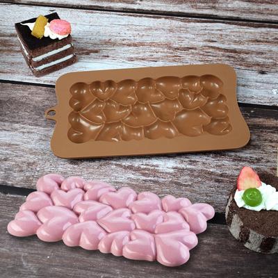DIY Handmade Silicone Fondant Mold Heart Pattern Chocolate Shape Candy Sugar Craft Paste Mold DIY Candle Resin Crafts