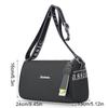 Korean Style Zipper Dumpling Bag Large Capacity Sports Crossbody Bag Nylon Shoulder Bag  Outdoor