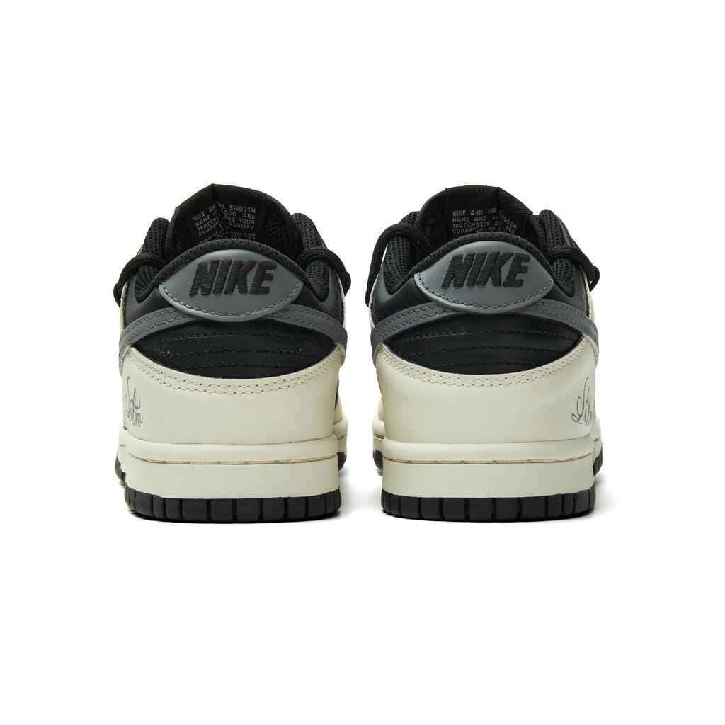 Nike Dunk Abrasion Resistant Low Top Skateboard Shoes Unisex Beige Gray Black HF5441-100(Team970-)
