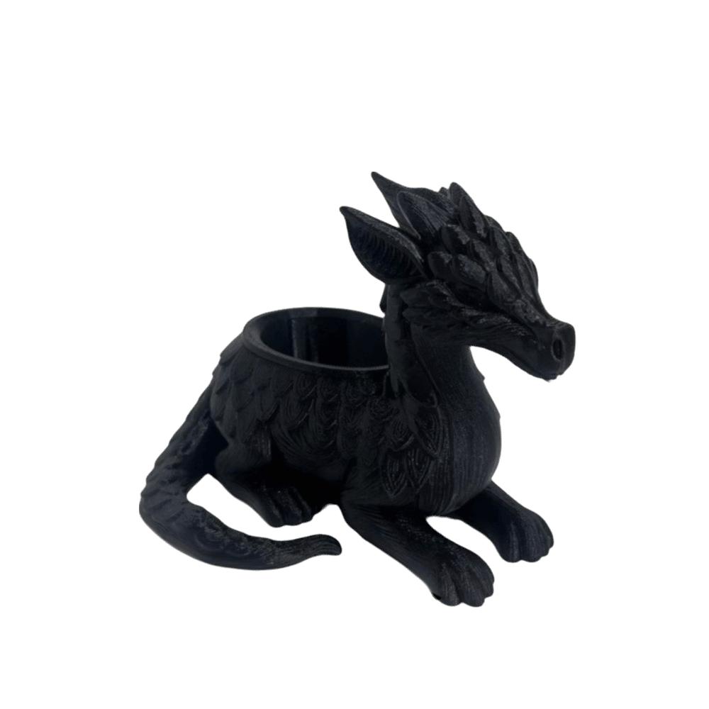 

3D Printed Succulent Planter Home Decoration Dragon Ornament Gift Dragon Plant Pot Home Decor чёрный