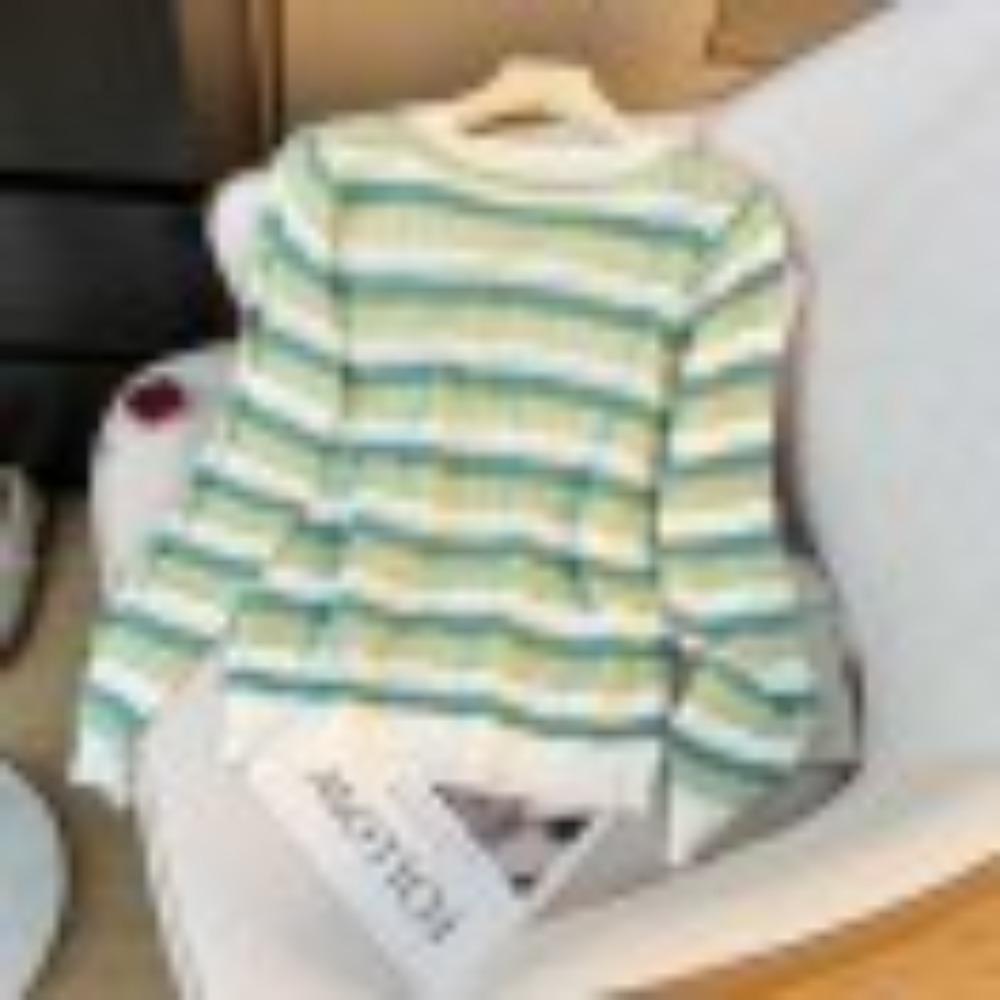 Sweet Color-blocking Striped, Cut-out and Crocheted Long-sleeved Knitted Sweater, A Fashionable, Youthful, Loose and Versatile Top for Women In Autumn