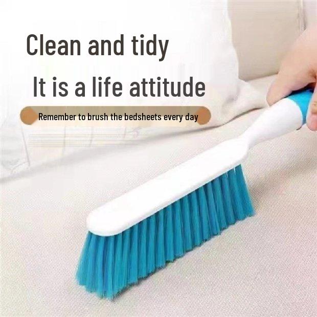 Bettbürste mit weichen Borsten und langem Griff zur Staub- und Haarentfernung