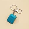 Creative Alloy Bulldozer Exquisite Personality Metal Excavator Bucket Pendant Men Car Accessories