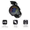 12V USB QC3.0 Fast Charging Charger With Color Display For Car Use