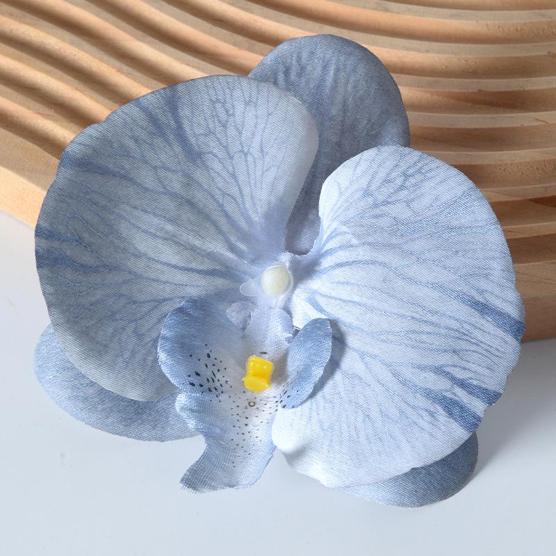 Brooch Diy Jewelry Making Craft Simulated Flower Handmade Accessories Headdress Butterfly Orchid Flower Decoration Hairpin Gift