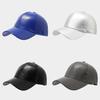 Classic Pu Fabric Baseball Cap With Adjustable Strap And Sun Block For Middleaged Adults