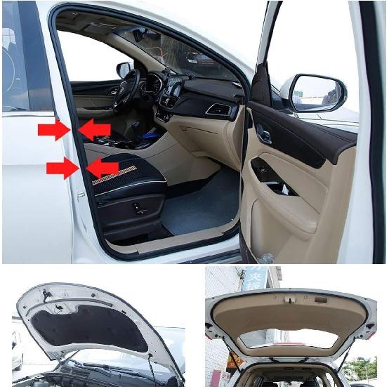 33Ft Universal Self Adhesive Weather Seal Strip For Car, 51/100 Inch Wide X 1/5 Inch Thick, Auto Door & Window Weatherstrip With Engine Cover (2