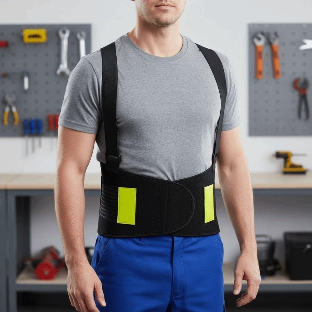 Elastic Fabrics Lumbar Support Belt Nylon Weightlifting Waist Belt Back Brace Work
