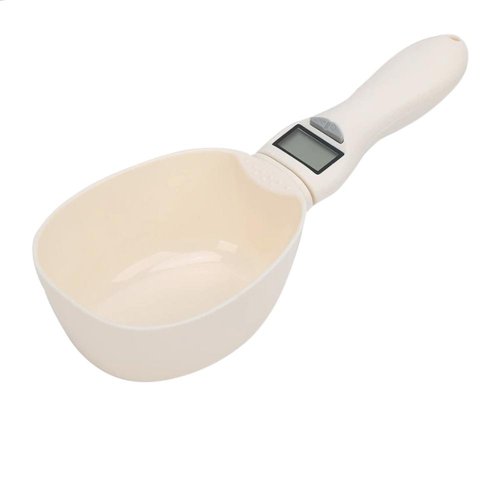 Pet Cat Dog Food Scale Spoon Dog Cat Feeding Bowl Kitchen Scale Spoon Electronic Measuring Cup Portable With LED Display