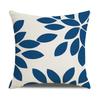 Nordic Simple Pillow Ins Blue Geometric Linen Cotton and Linen Sofa Car Polyester and Linen Pillow Cushion Cover