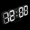 1Set 3D LED Digital Clock Wall Hanging Modern Simple Design Large Screen Silent Operation Decorative Clock for Home Office