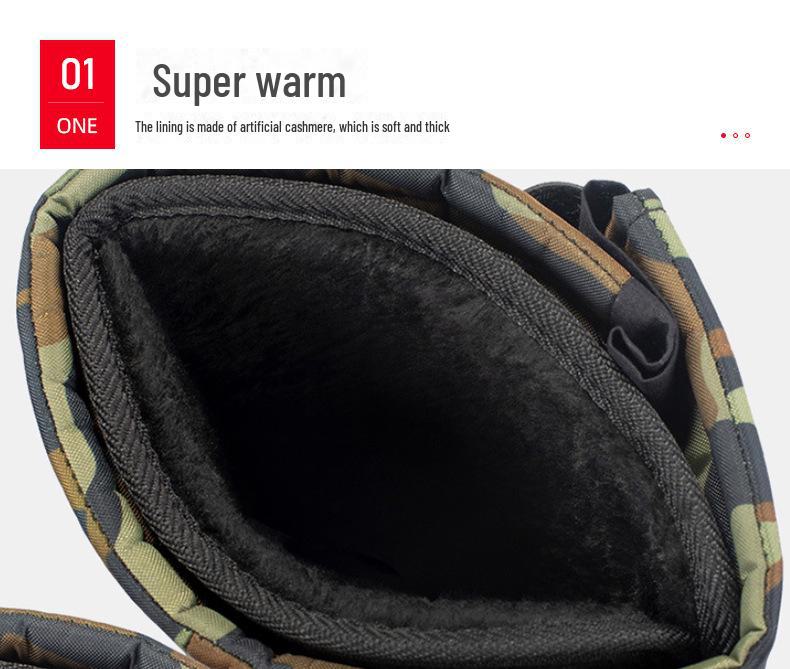 Men's Waterproof Winter Snow Boots: Outdoor Sports with Plus Velvet