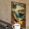 Captivating Vintage Mallorca Island Design, Aluminum Wall Artwork, Perfect for Garage, Cafes, Clubs, A Holiday Present Gem.