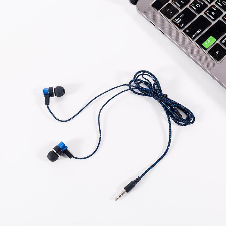 

Дротові спортивні навушники-вкладиші 3,5 мм із потужними басами для ігор wheat-free version синій