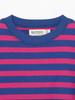 Beams Boy Women's Basic Striped Long Sleeve L/S Tee, Blue/Pink, Free Size