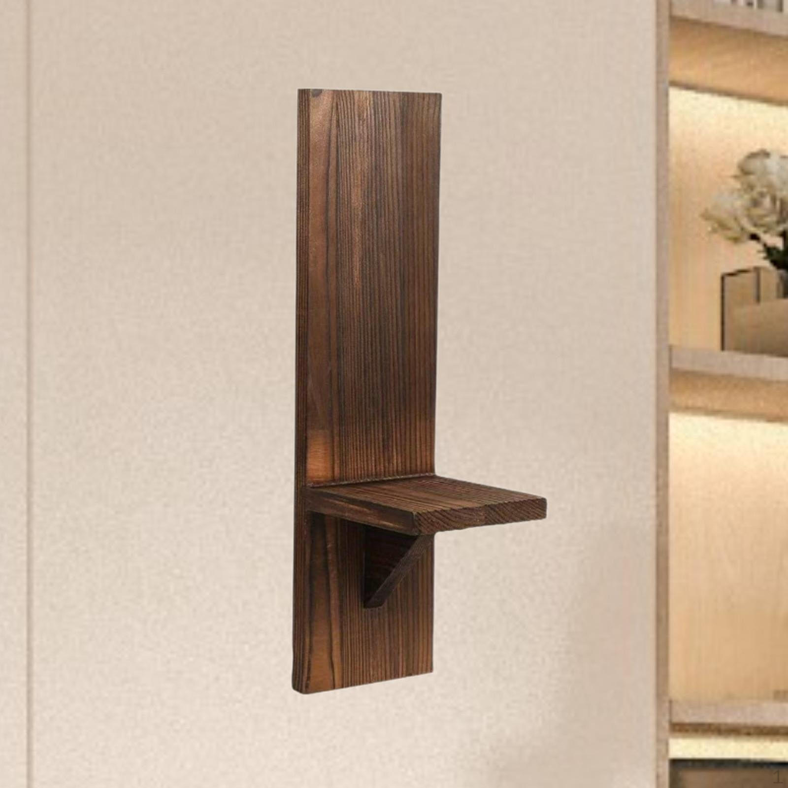 

Подсвечник настенный деревянный для крыльца офиса черный