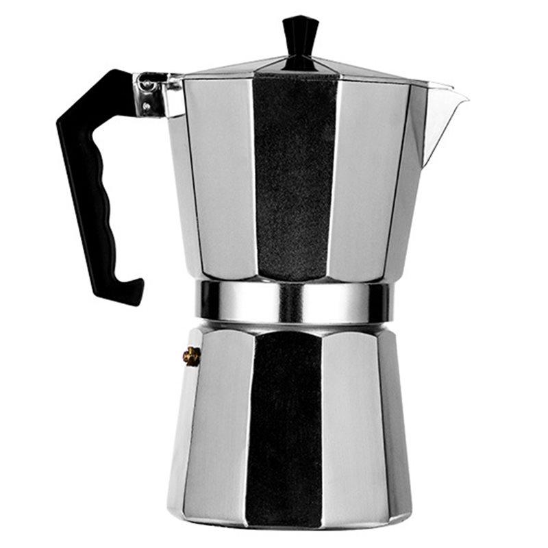 A84E-Aluminum Moka Pot, Small Octagonal Coffee Maker For Office Use, Home Coffee Maker, Espresso Machine