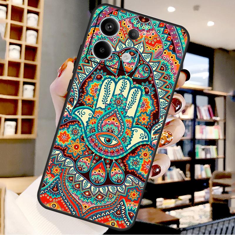 Hamsa Hand Of Fatima Art For Xiaomi Redmi Note 14 Pro 12 11 9 10 13 15 Pro Plus Case For Redmi 15 10C 12C 13C 14C 15C