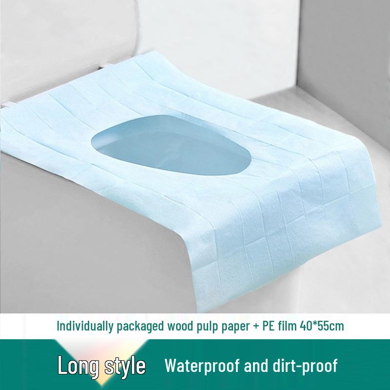 Waterproof Disposable Toilet Seat Cover - Travel & Hotel Essentials, Postpartum Use, Stain-Proof and Portable.