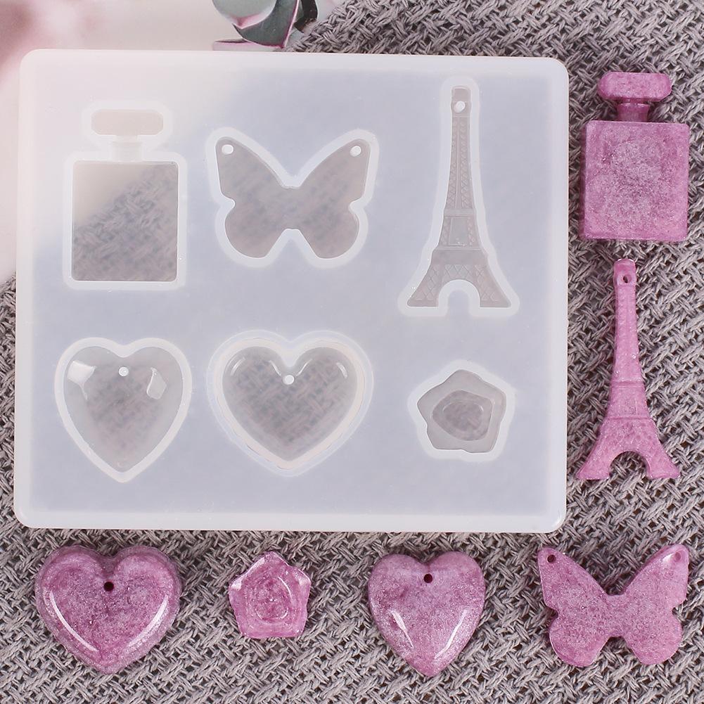 1PCS Button Mold with Hole Mold Non-stick Art Mold Decoration Cake Baking Tools DIY Silicone Mold Resin Button