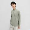 Anta Training Series Sports Elastic Warm Fleece Knitted Top Men Tops Qingluan-Gray 152447410N-2
