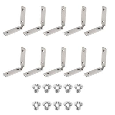 10 Pack 90-Degree Cabinet Corner Brackets 90-Degree Cabinet Pull Corner Brace Sturdy Hardware for Enhancing Durability