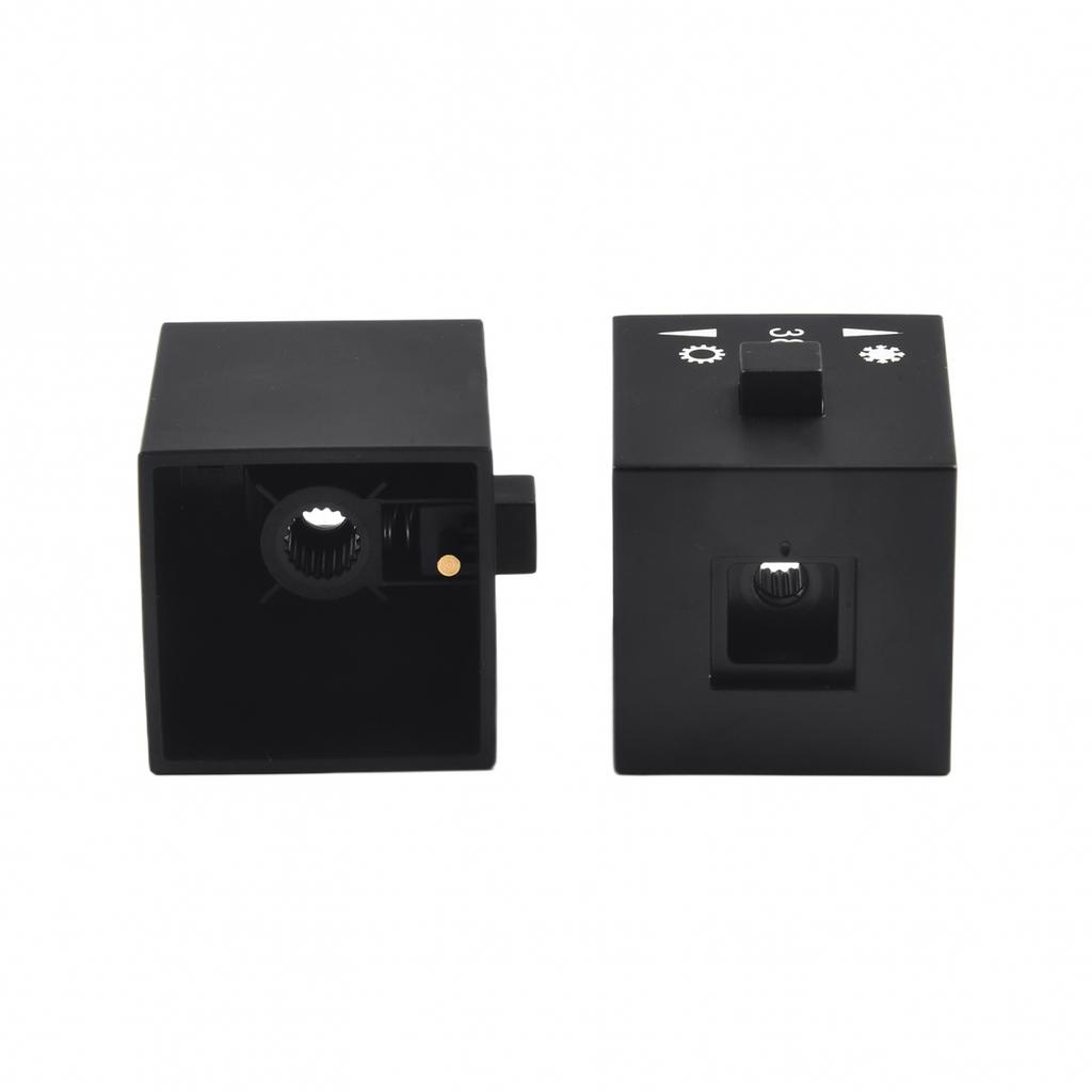 Premium Black Thermostatic Handle Knob for Precise Shower Temperature Control