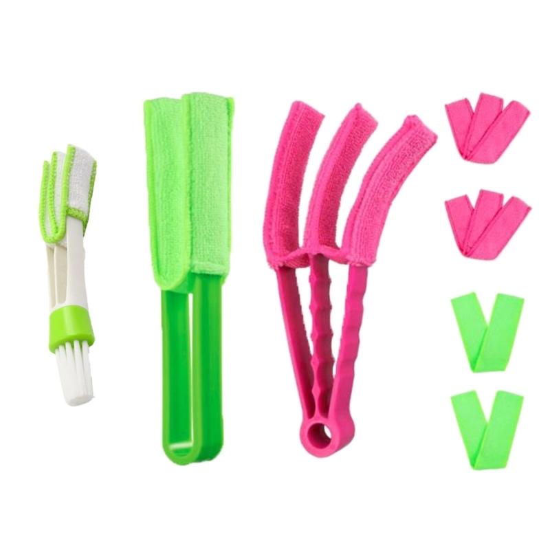 Upgrades Car Interior Cleaning Brushes with Extended Handle Car Climate Control Brush for Air Channels & Mini Blinds