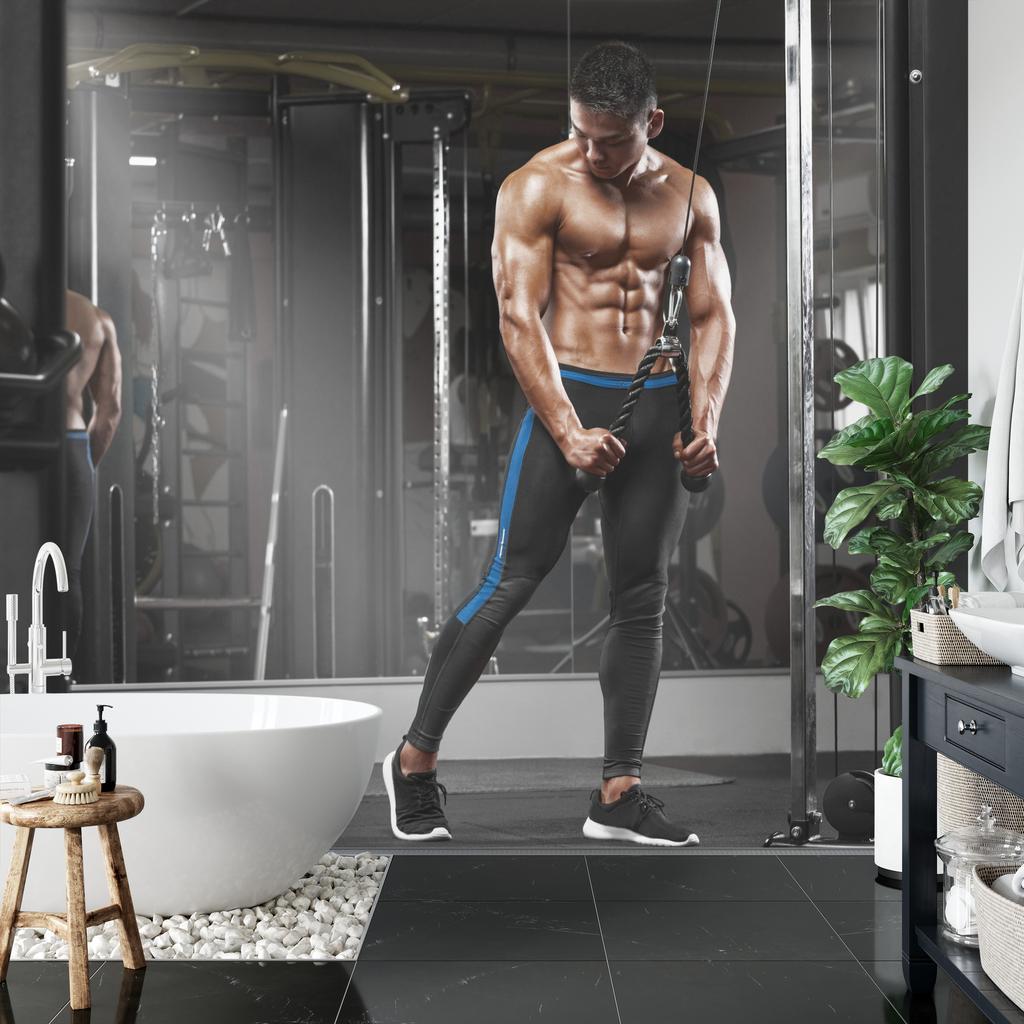 Photomural Muscular Man During Structural Vinyl 416x290