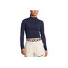 Under Armour Meridian UA Moisture Wicking Quick Dry Long Sleeve T-Shirt Women Tops Midnight-Navy 1380773-410