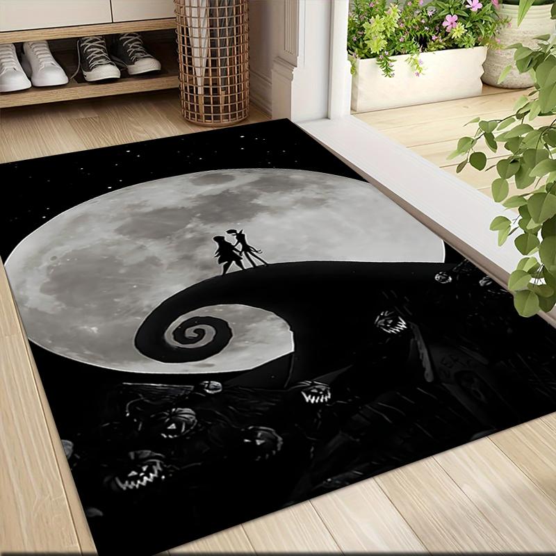 Nightmare Before Christmas Carpet Rug Soft Washable Anti Slip Home Living Room Sofa Mats Personalized Christmas Rug