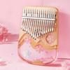 High-end Kalimba 21 Keys Thumb Piano Musical Instrument Professional Kalimba 21 Keys Finger Piano Sakura Kalimba